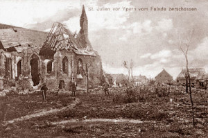 German's on the ground, St Julien, World war One