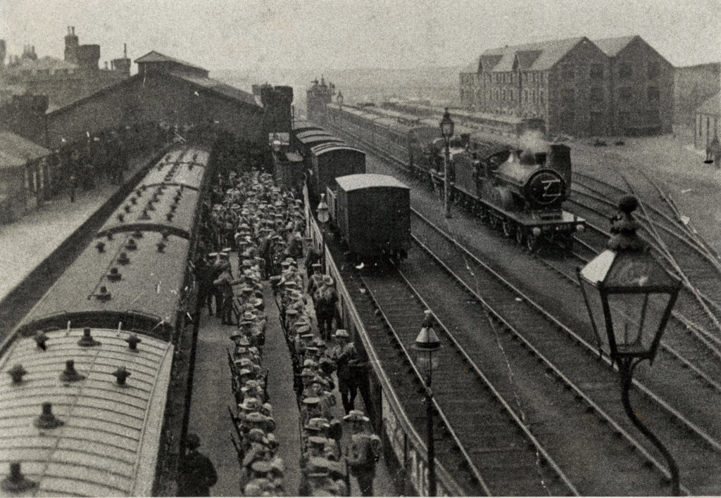 Berwick Railway Station during World War One (c) Berwick Record Office