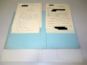 A file ready to be digitised