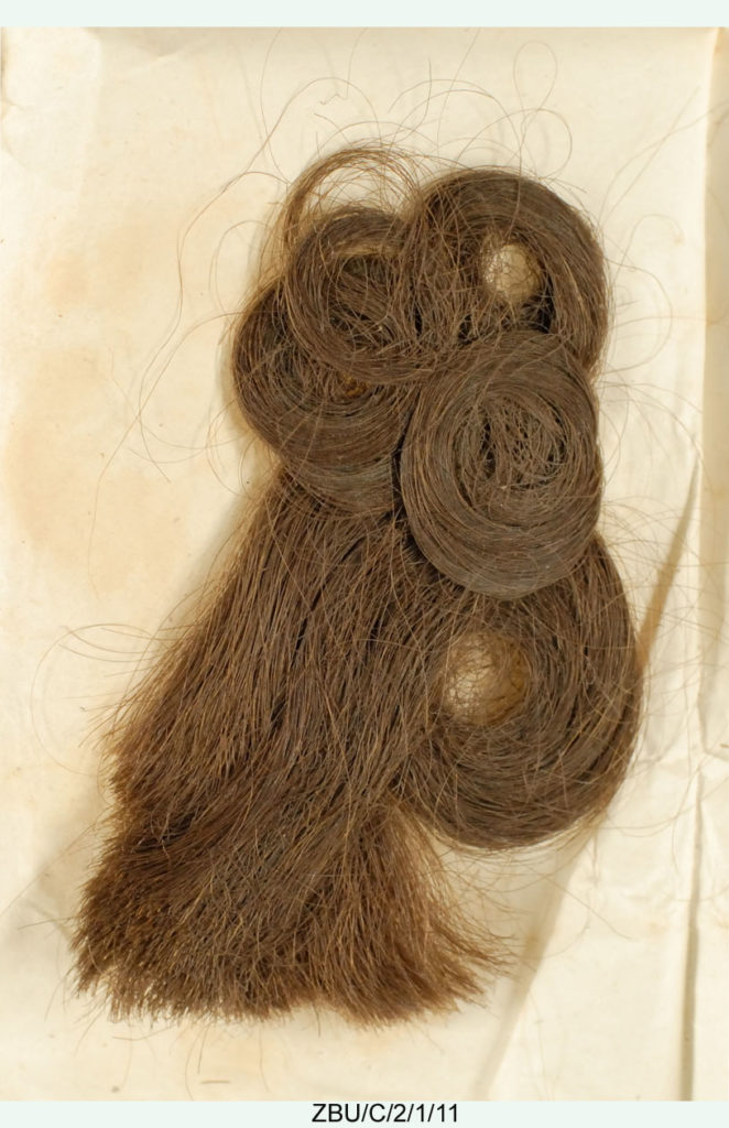 Martha Edington's Lock of Hair